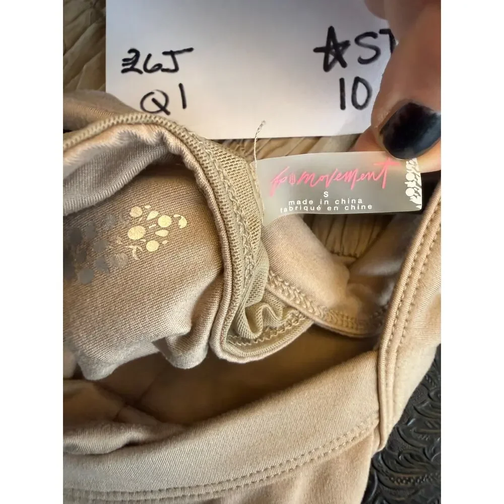 Free People Movement The Way Home Skortsie Women's Small Tan Gold